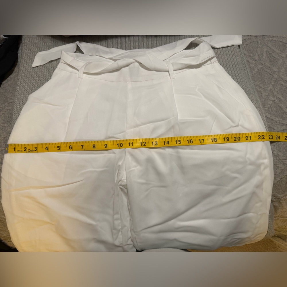 NWT White Wide Leg Pants - Picture 8 of 10